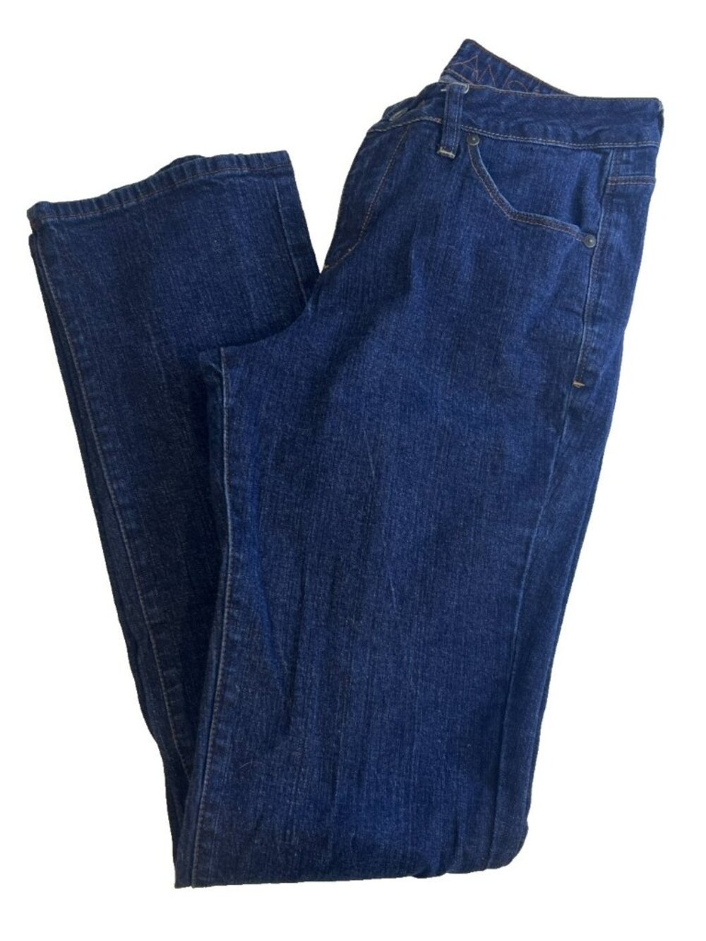 Jag Jeans Womens Western Boot Leg Dark Wash Jeans Size 12L Tall Blue Stretch